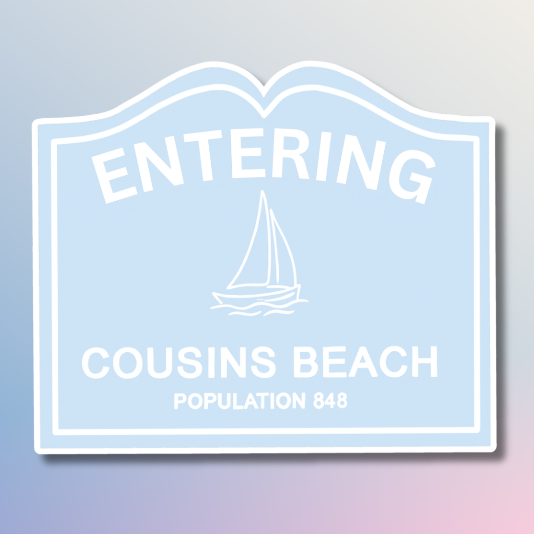 Cousins Beach Sticker | TSITP Inspired Vinyl Sticker