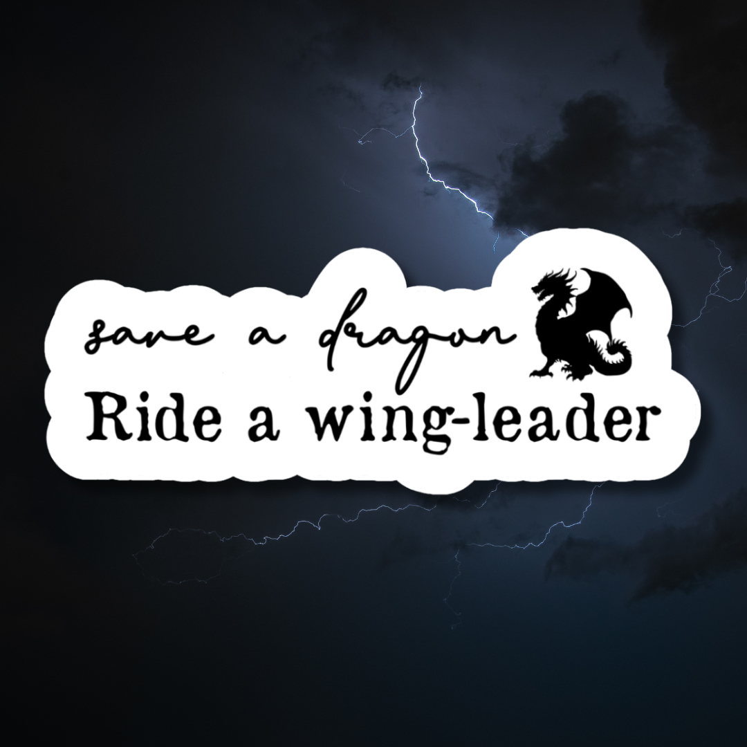 Xaden Riorson Sticker | Ride a Wingleader Fourth Wing