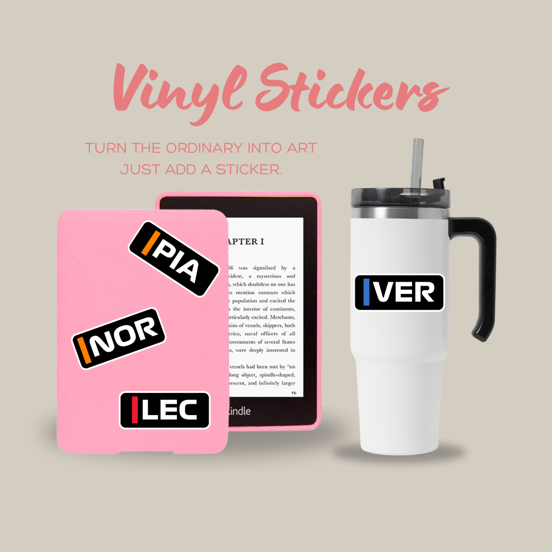 Racing Driver Vinyl Stickers