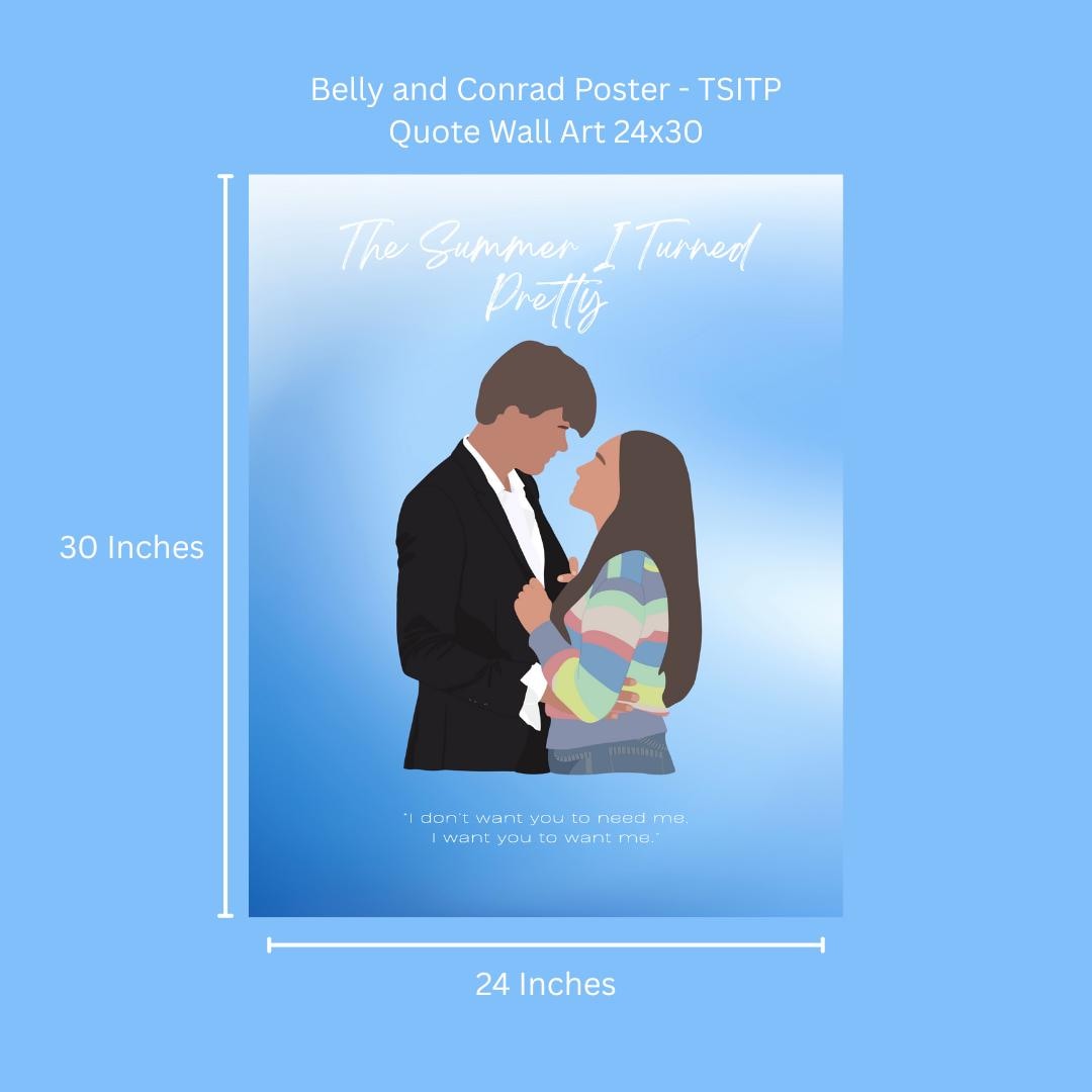 Conrad and Belly Poster | TSITP Quote Wall Art (Digital Download)
