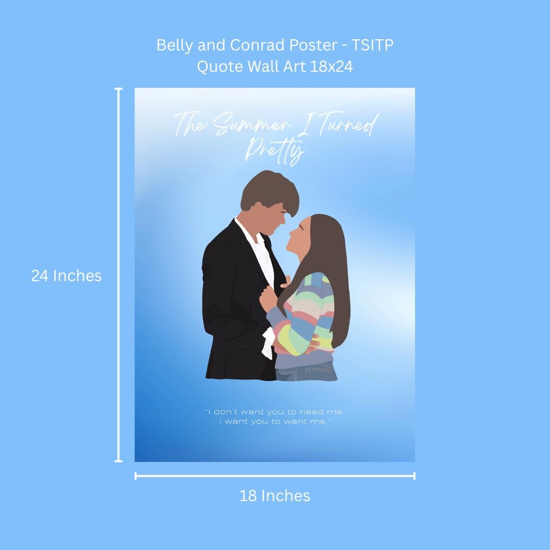 Conrad and Belly Poster | TSITP Quote Wall Art (Digital Download)